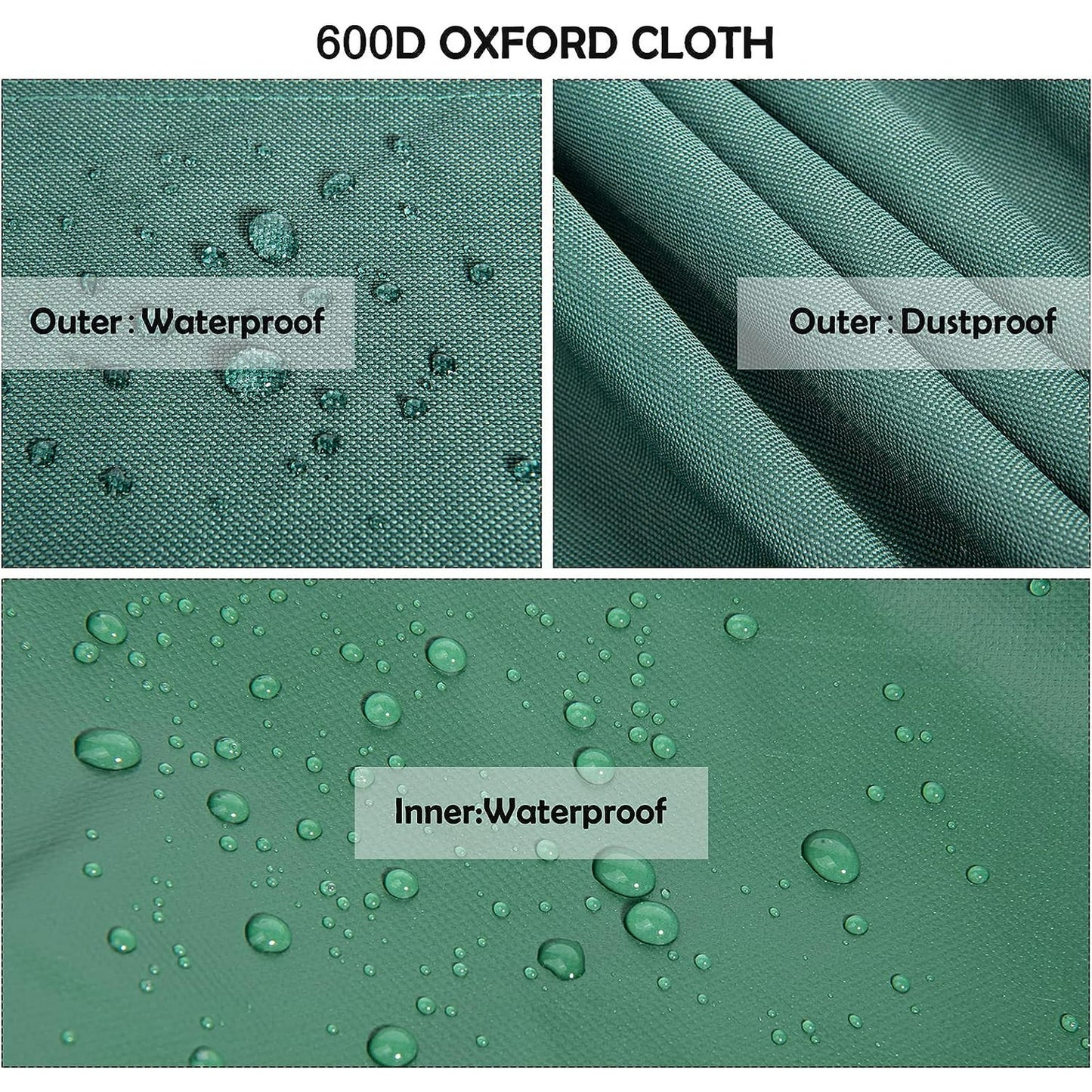 7.5ft Rolling Christmas Tree Storage Bag, Christmas Tree Storage Container with Wheels, 600D, Green