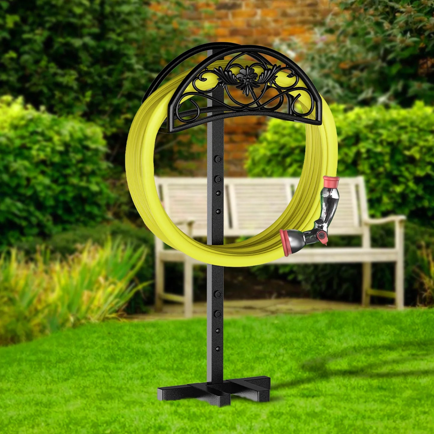 Garden Hose Holder, Freestanding Hose Holder, Detachable Water Hose Holder Holds for Yard & Farm