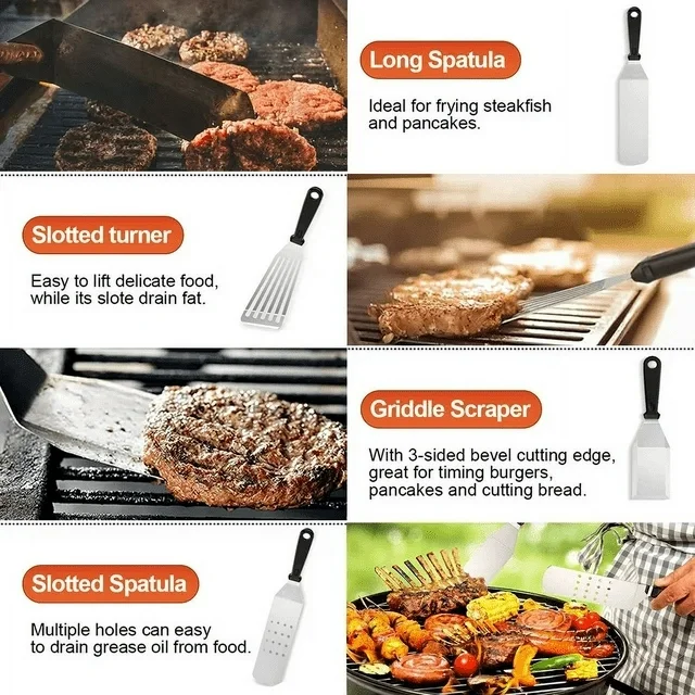 Griddle Accessories Kit for Blackstone, 29 Pcs Grill Tool Gift Set, Grill Accessories Set for Outdoor