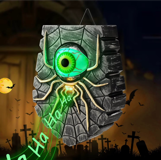 Halloween Doorbell , Outdoor Halloween Spider Doorbell, Halloween Decor Doorbell with Spooky Sounds